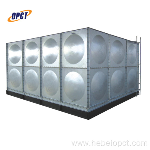 6000 liter agriculture HDG galvanized steel water tank